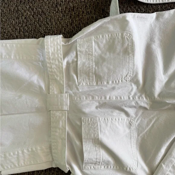 Banana Republic White Tailored Jumpsuit with Wide-Leg Silhouette - Picture 8 of 15